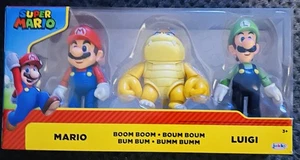 Super Mario MARIO, BOOM BOOM & LUIGI Figura Paquete de 3 NUEVO - Imagen 1 de 1