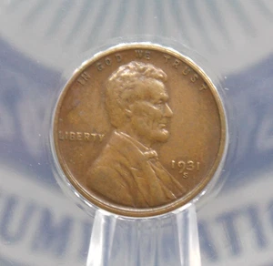 1931 "S" Lincoln WHEAT Cent Penny 1c ANACS EF45 #684 XF Extra Fine ECC&C, Inc. - Picture 1 of 5