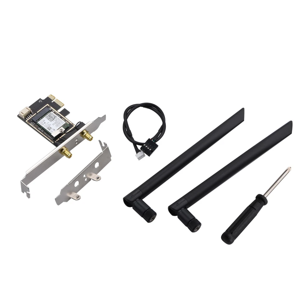 Wifi Card Network Card Bluetooth  PC TRI- Band 2.4G+5.8G+6G 6E Adapter AX210 5.3 - Image 1 of 4