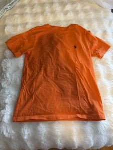Preowned , Polo By Ralph Lauren Crew Neck T-shirt, Orange Color, Boys Size 8 - Picture 1 of 2