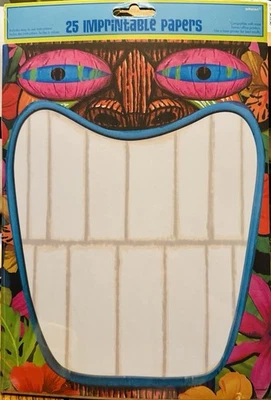 Amscan Tiki Imprintable Paper 2 Packs (50 Sheets Total) - Image 1 of 3