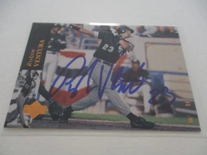 ROBIN VENTURA 1994 UPPER DECK MLB BASEBALL SIGNED TRADING CARD IP WHITE SOX - Picture 1 of 1