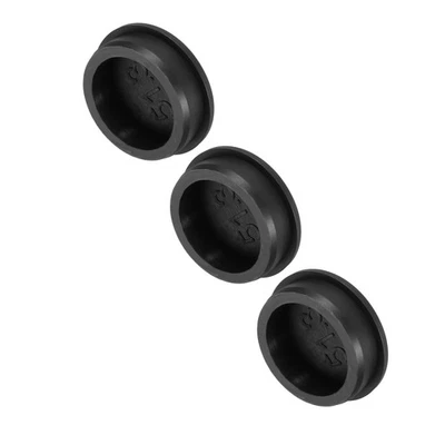 3 tapones de silicona en forma de T 51,3 mm 2" de diámetro tapón a presión sello redondo negro Foto 1 de 4