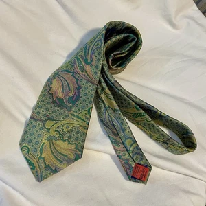 *USADA EN EXCELENTE ESTADO* Corbata John Sparks para hombre - 100 % poliéster - 3,5” x 66” - Hecha a mano - Imagen 1 de 7