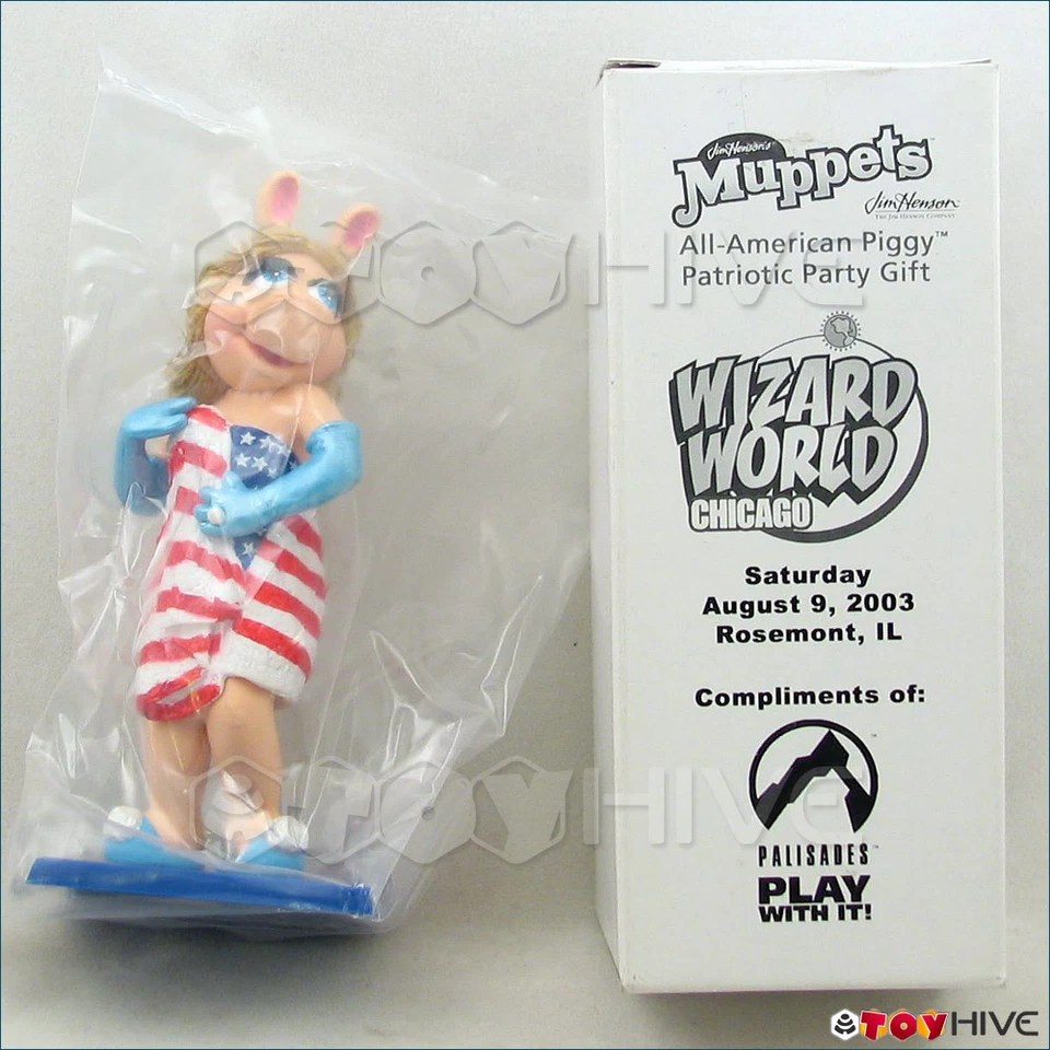 Muppets Palisades 2003 Wizard World Miss Piggy All-American Patriotic Piggy  Foto 1 de 1