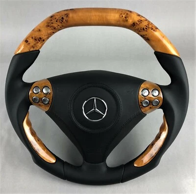 Performance Lenkrad Mercedes SLK R171 W203 Pappel Designo Holz Sport by Mansory - Bild 1 von 4