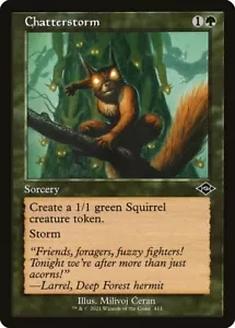 Chatterstorm x4 4x ETCHED FOIL Retro Modern Horizons 2 NM MTG - Picture 1 of 1