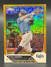 2023 Topps Chrome Pro Debut #PDC-1 Ryan Cermak Rays Gold Speckle /50