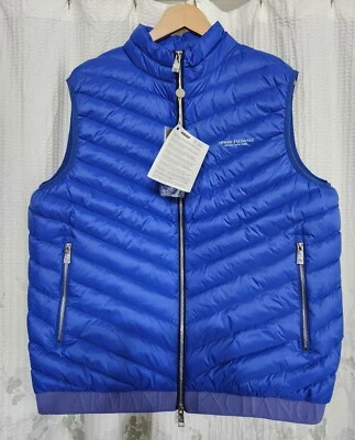 Armani Exchange Blue Vest Down Waistcoat XL Full Zip New with tags - Image 1 of 4
