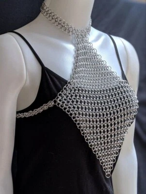 Reggiseno con imbracatura | Alluminio | Argento | 9 mm | Chainmail Hot & Sexy... - Immagine 1 di 4