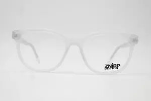 Brille ZNIRP DESIGN 248 Transparent Oval Brillengestell eyeglasses Neu - Picture 1 of 6