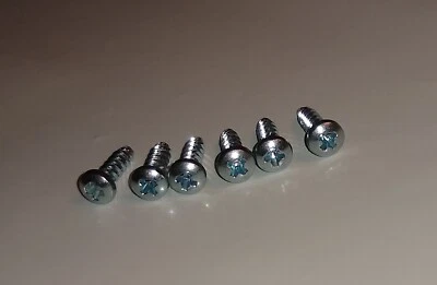 Sega Genesis Model 1 Aftermarket Replacement Case Screws - Set of 6