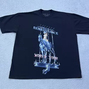 Beyoncé Renaissance 2023 World Tour Shirt Merch XXL Black Disco Cowboy USA Made - Picture 1 of 9