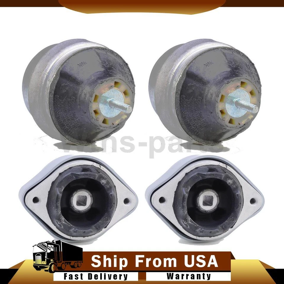 Montajes de anclaje de motor y transmisión AT 4 piezas para Audi A6 Quattro 1998-1999 2,8 L Foto 1 de 4