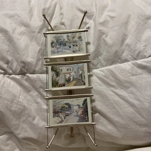Contemporary wire three frame picture holder - Picture 1 of 5