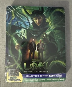 LOKI: THE COMPLETE SECOND SEASON STEELBOOK 4K ULTRA HD NEW! SEALED! Box Ship - Picture 1 of 2