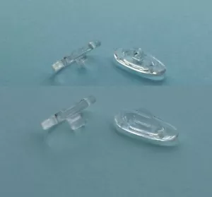 Premium Silikon Nasenpolster für Brille (Brille) - Einschrauben/Einschieben - zwei Formen - Bild 1 von 5