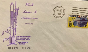 RCA SALCOM-A SATELLITE LAUNCHED DEC 12 , 1975 ( PAFB CANCEL ON SPACE STAMP) - Picture 1 of 4
