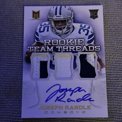 2013 Panini Momentum Rookie Team Threads Auto Jersey  Patch Joseph Randle /15 - Image 1 of 4