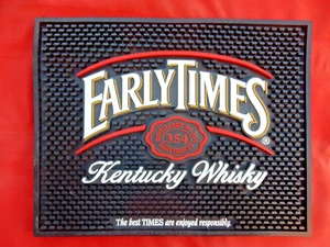 NEW, NOS Early Times Kentucky Whiskey Rubber Bar Service Mat, Distillery No 354 - Picture 1 of 4