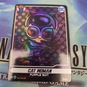 Cat Woman Purple Suit 045 Foil DC Comics Ooshies Trading Cards Series 2 - Picture 1 of 2