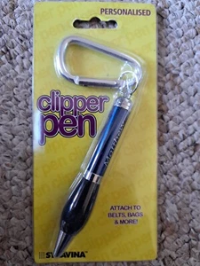 NEW CLIPPER PEN-PERSONALISED (MATTHEW) RETRACTABLE BALLPOINT PEN-BLUE INK. - Picture 1 of 3