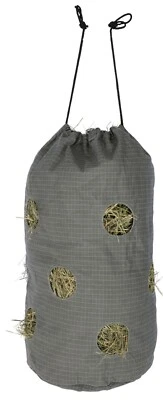 Kerbl HayBag Small 85 Liter grau Baumwolle mit 12 Fressöffnungen Heusack 3224774