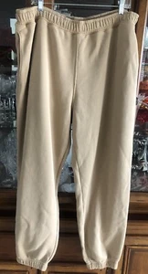 NEW Abercrombie & Fitch Jogger Pants Mens Khaki Tapered Stretch Drawstring 2XL - Picture 1 of 20