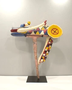 Maschera elefante africana in legno Bamana Bozo marionetta Mali - Foto 1 di 9