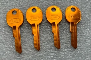 B47 K KEIL Anodized Aluminum Key Blanks set of 4 [1} - Picture 1 of 2