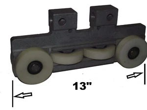 Large Push Pull C-Channel Trolley Truck 3"-3/16 Wide - Picture 1 of 3