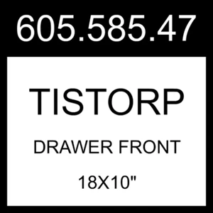 IKEA TISTORP Drawer Front Brown Walnut Effect 18x10" 605.585.47 - Picture 1 of 1