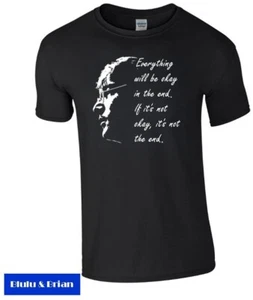 Everything will be OK John Lennon T-shirt quote homage retro The Beatles music - Picture 1 of 19