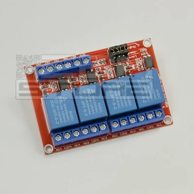 Scheda 4 relè 5Vdc relay per arduino / pic - ART. CQ03 - Immagine 1 di 3