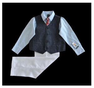 NAUTICA New Boy's 4 Piece Set Size 4/4T Multi-Color Cotton Blend NWT - Picture 1 of 6