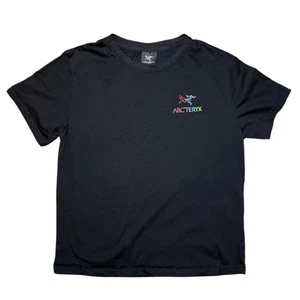 Arc'teryx T-Shirt Tee Shirt schwarz bunt Logo L 20in pit to pit - Bild 1 von 5