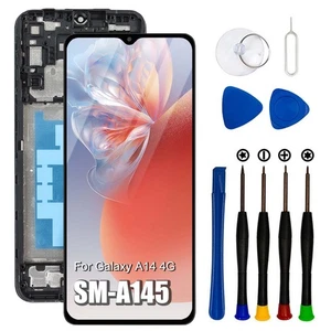 Display Set Für Samsung Galaxy A14 4G - A145 LCD Bildschirm TouchScreen + Rahmen - Bild 1 von 4