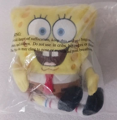 Sponge Bob Square Pants Mail Away Kool Aid Plush 2000 New Sealed - No Sound? - Image 1 of 3