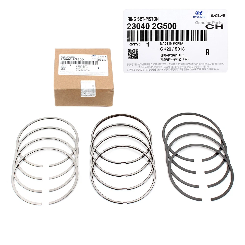 GENUINE Engine Piston Rings 23040-2G500 for 11-18 Hyundai Sonata Kia Sorento 2.4 Foto 1 de 2