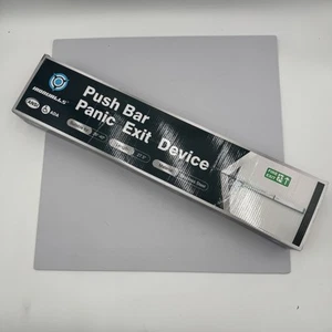 Door Push Bar Panic Exit Device Aluminum  Handle Lever 27.5"-41.0" or 70-104cm - Picture 1 of 14