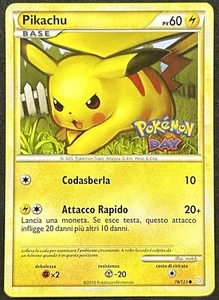 POKÉMON~PIKACHU~78/123~POKÉMON DAY PROMO~2010~ITA~NM- - Bild 1 von 2
