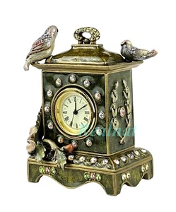 RELOJ PÁJARO JAY STRONGWATER CANCIÓN CRISTALES SWAROVSKI CAJA NUEVA EE. UU. - Imagen 1 de 8
