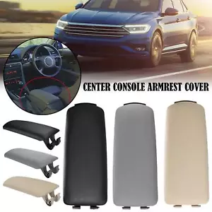 Armrest Center Box Console Lid Cover Beige Leather For 2002-2007 Audi A4 B6 B7 - Picture 1 of 9