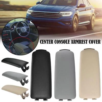 Armrest Center Box Console Lid Cover Beige Leather For 2002-2007 Audi A4 B6 B7 Foto 1 de 4