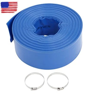 3"x100FT Irrigation Discharge Hose For Swimming Pool Drain with Two Hose Collets - Picture 1 of 10