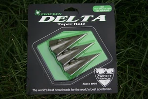Zwickey Delta 4 Blade Glue On Broadheads. 11/32", 3 pack. - Picture 1 of 1