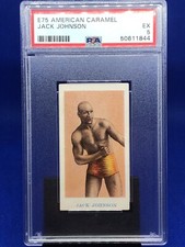 1910 E75 American Caramel Jack Johnson PSA 5 EX Only 1 Higher