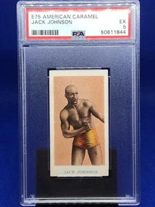 1910 E75 American Caramel Jack Johnson PSA 5 EX Only 2 Higher - Picture 1 of 4