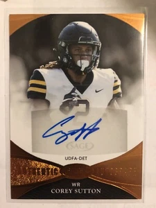 2022 Sage aspire bronze Football Auto corey sutton appy state mountaineers RC - Picture 1 of 1