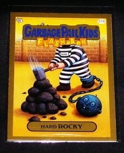 GPK 2011 Flashback Series 3, GOLD Border, Parallel Card #51b Hard ROCKY, FB3 FS3